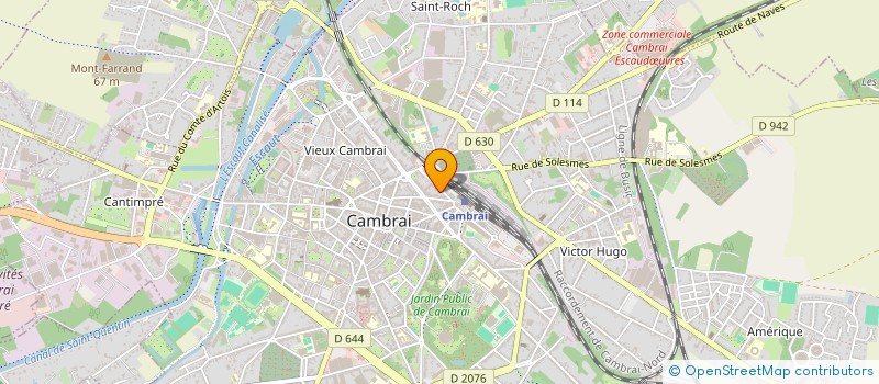 localisation de l'entreprise SCI LA BOUVINIERE à CAMBRAI