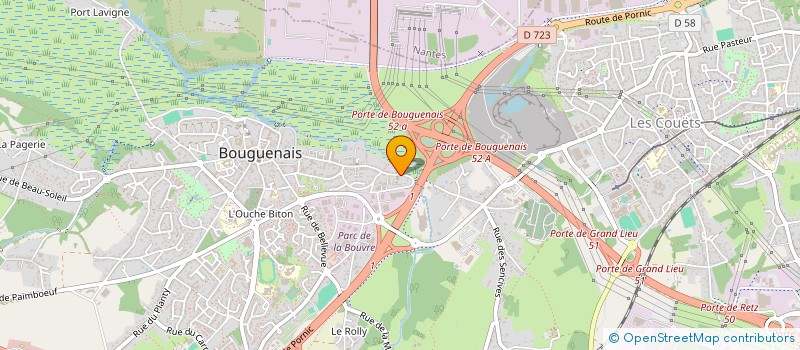 localisation de l'entreprise SCI LA BOUVRE  BOUGUENAIS