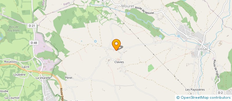 localisation de l'entreprise SCI LA BOUYSSONNETTE  BEDUER