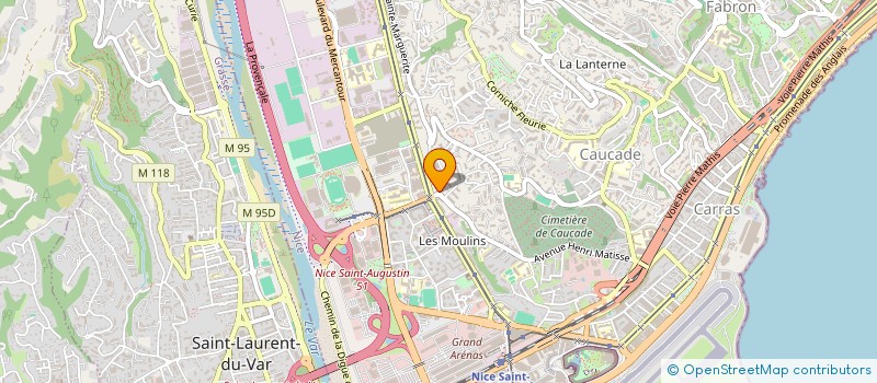 localisation de l'entreprise SCI LA BPC à NICE
