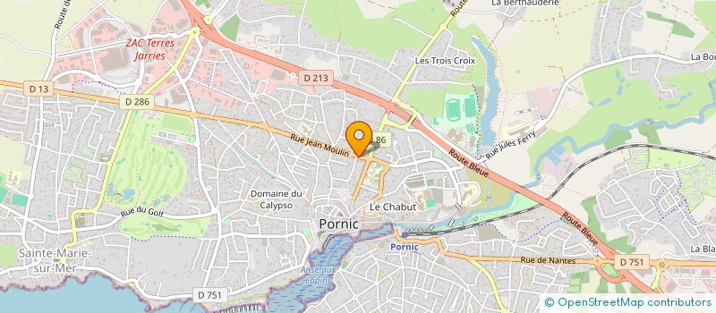 localisation de l'entreprise SCI LA BRAHINIERE  PORNIC