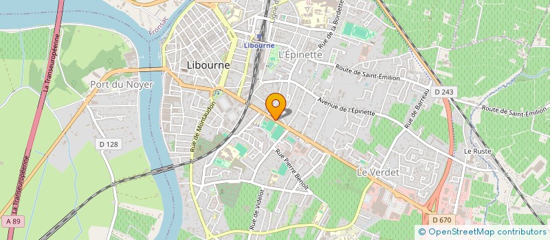 localisation de l'entreprise SCI LA BRASSERIE DU LYCEE  LIBOURNE