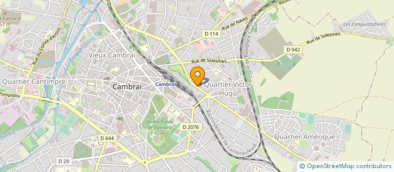 localisation de l'entreprise SCI LA BRASSERIE DU XXEME SIECLE à CAMBRAI