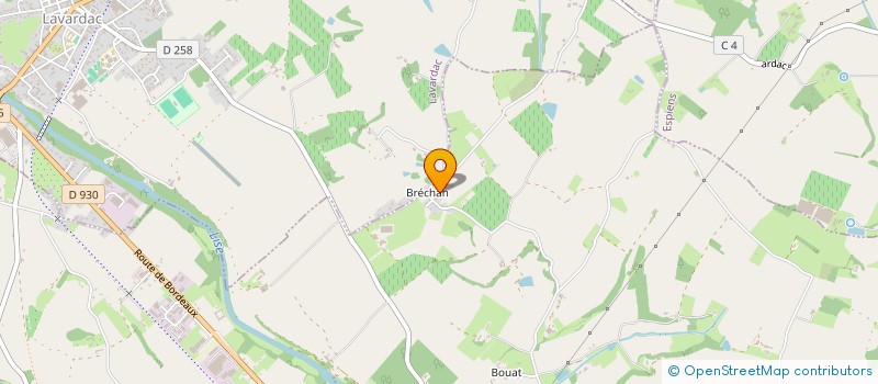 localisation de l'entreprise SCI LA BRECHANAISE  NERAC