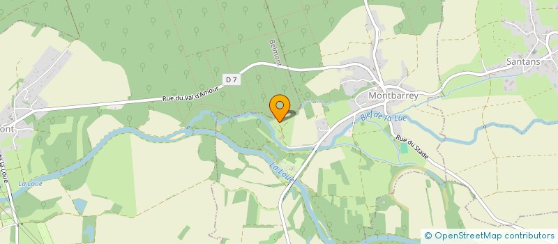 localisation de l'entreprise SCI LA BREDILLE  MONTBARREY