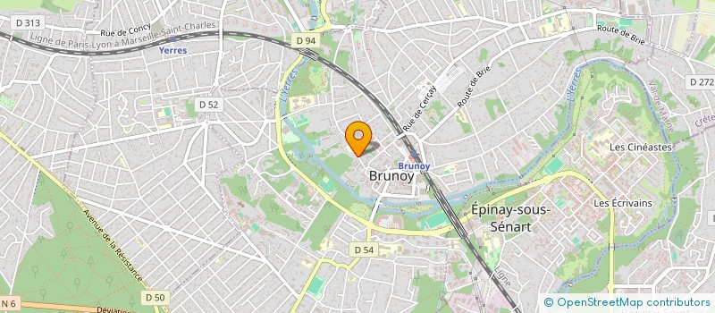 localisation de l'entreprise SCI LA BREGALIERE  BRUNOY