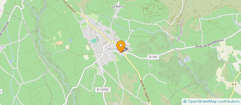 localisation de l'entreprise SCI LA BRENAUDIERE  MONTPEYROUX