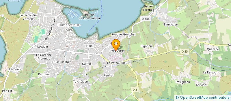 localisation de l'entreprise SCI LA BRETAGNE AU SOLEIL  CAMARET-SUR-MER