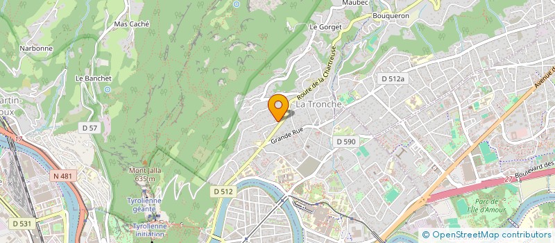 localisation de l'entreprise SCI LA BRETAGNE CA NOUS GAGNE  LA TRONCHE