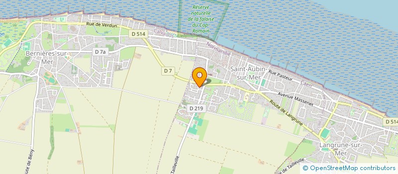 localisation de l'entreprise SCI LA BRETELLE A VALE  SAINT-AUBIN-SUR-MER