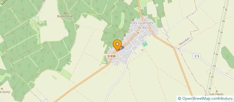 localisation de l'entreprise SCI LA BRETONNE à LES GRANGES-LE-ROI