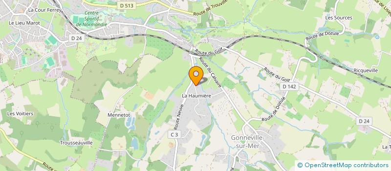 localisation de l'entreprise SCI LA BRETONNERIE  GONNEVILLE-SUR-MER