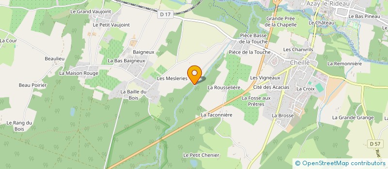 localisation de l'entreprise SCI LA BRETONNIERE  VILLAINES LES ROCHERS