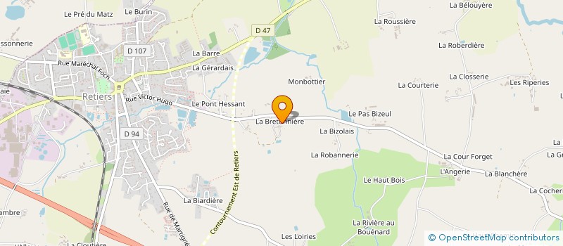 localisation de l'entreprise SCI LA BRETONNIERE  ERQUY