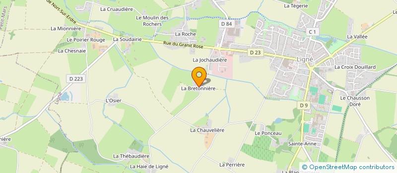 localisation de l'entreprise SCI LA BRETONNIERE  LIGNE