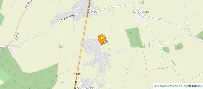 localisation de l'entreprise SCI LA BRETONNIERE  MARBOIS