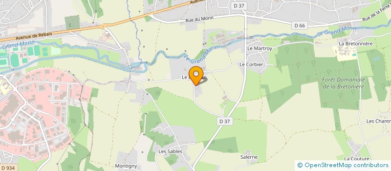 localisation de l'entreprise SCI LA BRETONNIERE  CHAILLY-EN-BRIE