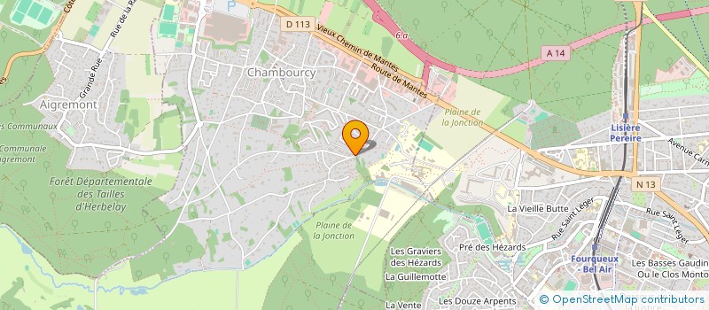 localisation de l'entreprise SCI LA BRETONNIERE HPLL  CHAMBOURCY