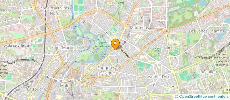 localisation de l'entreprise SCI LA BRIACINE  RENNES