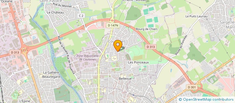 localisation de l'entreprise SCI LA BRIACINE  COULAINES