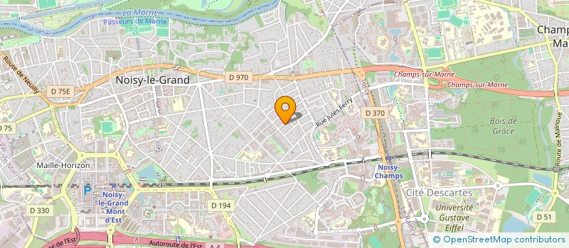 localisation de l'entreprise SCI LA BRIARDE  NOISY-LE-GRAND