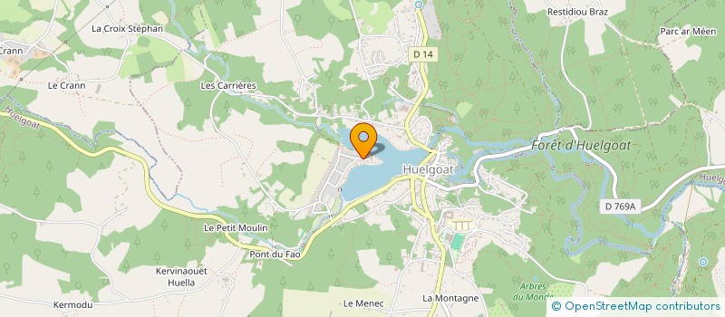 localisation de l'entreprise SCI LA BRICOCHERE 8  HUELGOAT