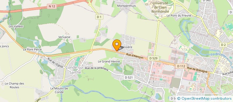 localisation de l'entreprise SCI LA BRIERE à CONDE-SUR-SARTHE