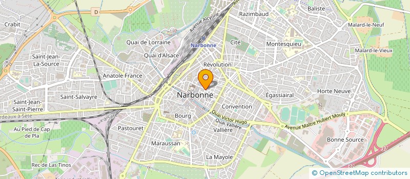 localisation de l'entreprise SCI LA BRIGADINE  NARBONNE