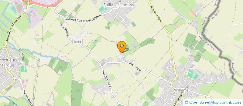 localisation de l'entreprise SCI LA BRIGANTINE 95  SAILLY-LEZ-LANNOY