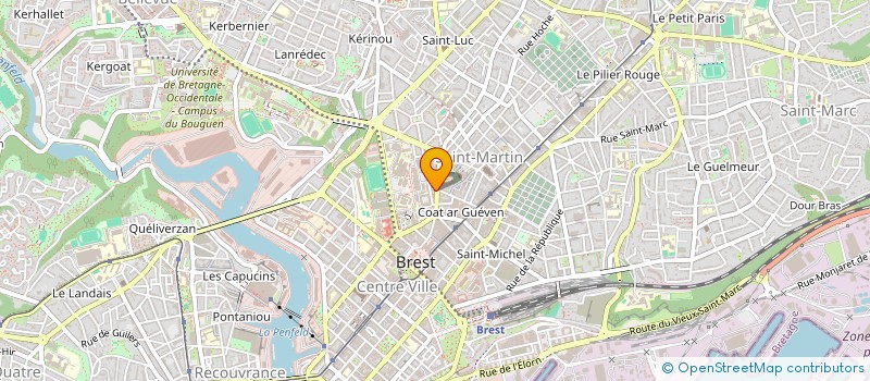 localisation de l'entreprise SCI LA BRIGAUDIERE  BREST