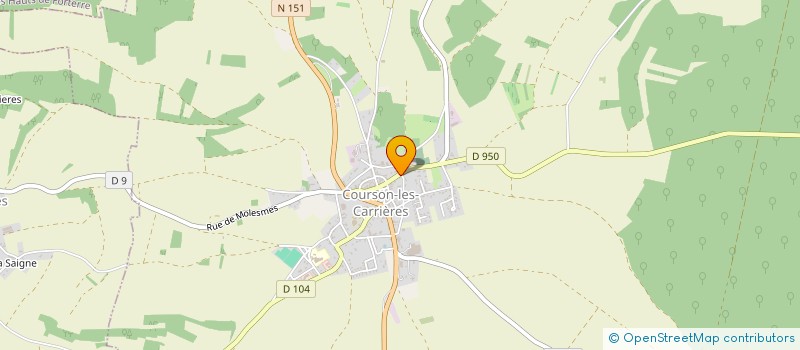 localisation de l'entreprise SCI LA BRIOTERAIE  COURSON-LES-CARRIERES