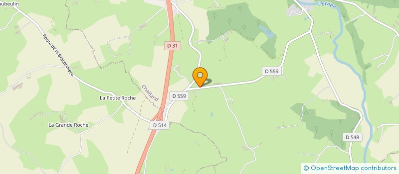 localisation de l'entreprise SCI LA BRIQUE  CHAILLAND