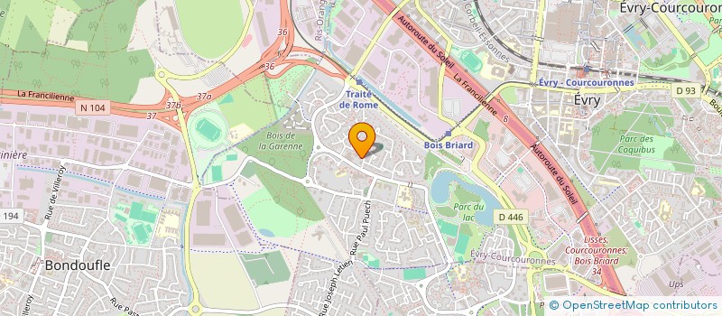 localisation de l'entreprise SCI LA BRISAGE à EVRY-COURCOURONNES