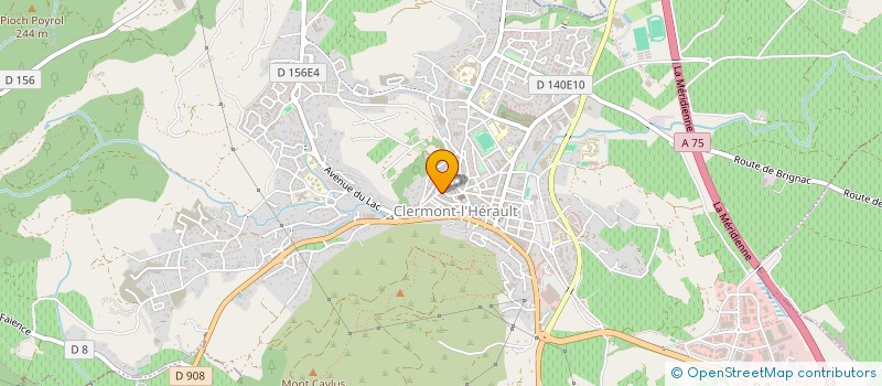 localisation de l'entreprise SCI LA BRISILIERE  CLERMONT-L'HERAULT