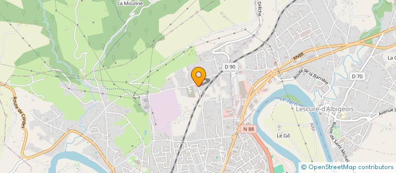 localisation de l'entreprise SCI LA BROCARDIERE à ALBI