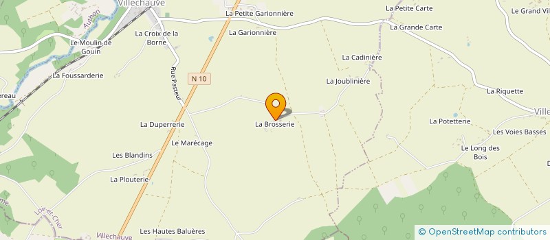 localisation de l'entreprise SCI LA BROSSERIE à VILLECHAUVE
