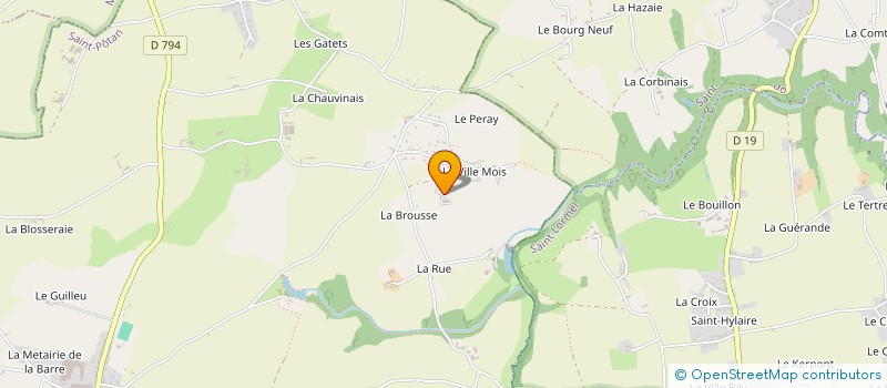 localisation de l'entreprise SCI LA BROUSSE  SAINT-POTAN