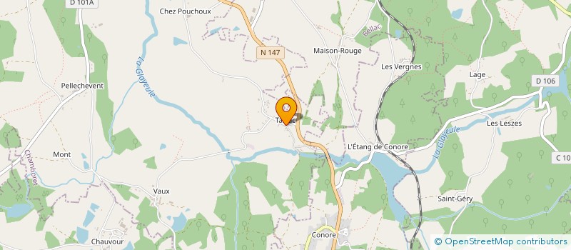 localisation de l'entreprise SCI LA BROUSSE à CHAMBORET