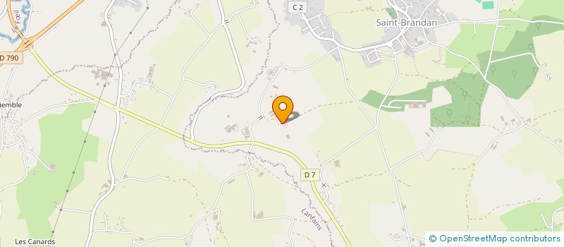 localisation de l'entreprise SCI LA BROUSSE ES BANNIER  SAINT-BRANDAN