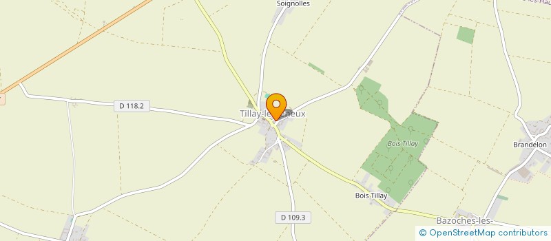 localisation de l'entreprise SCI LA BRUGERE à TILLAY-LE-PENEUX