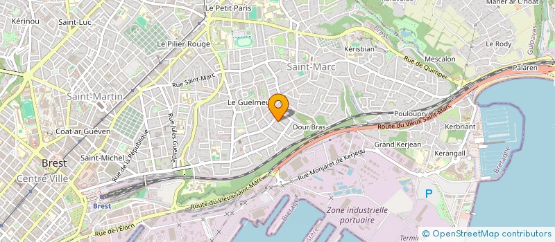 localisation de l'entreprise SCI LA BRUYERE 1 à BREST