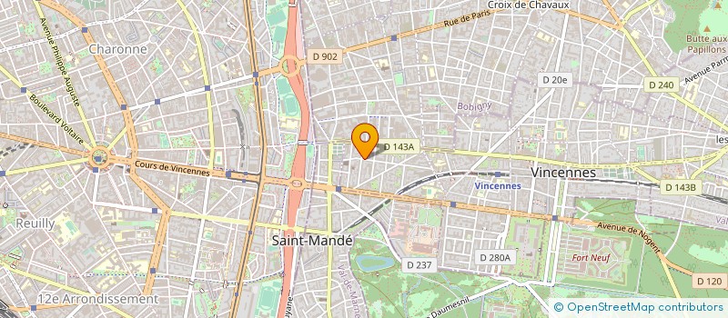 localisation de l'entreprise SCI LA BRUYERE à VINCENNES