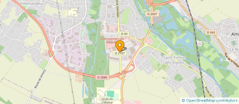 localisation de l'entreprise SCI LA BRUYERE à AMILLY