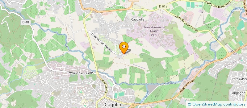 localisation de l'entreprise SCI LA BRUYERE  GRIMAUD