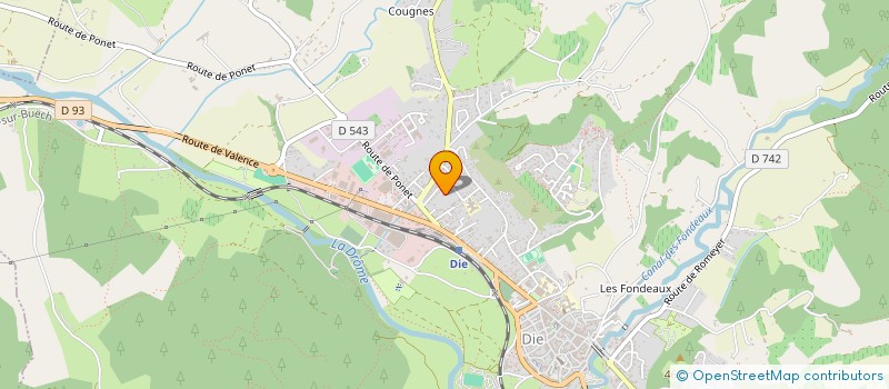 localisation de l'entreprise SCI LA BRUYERE à DIE