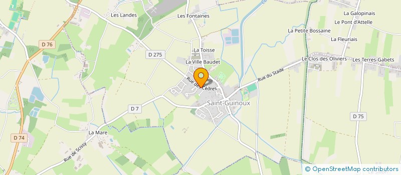 localisation de l'entreprise SCI LA BRUYERE  SAINT-GUINOUX