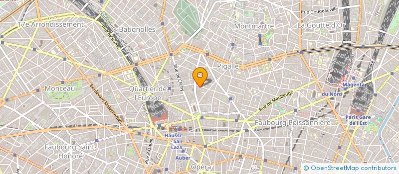 localisation de l'entreprise SCI LA BRUYERE  PARIS