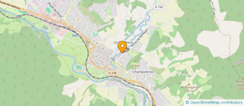 localisation de l'entreprise SCI LA BRUYERE DU PRIEUR à DIE