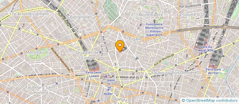 localisation de l'entreprise SCI LA BRUYERE PIGALLE TRINITE  PARIS