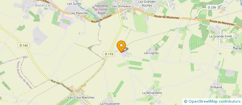 localisation de l'entreprise SCI LA BRYARDE  CORME-ROYAL